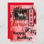 kerstgraffiti feestdagenkaart (Voorkant / Achterkant)