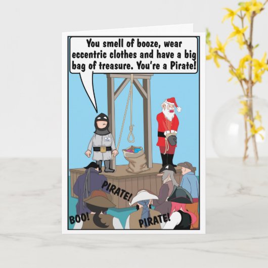 KERSTGRAP KAART (Gele Bloem)