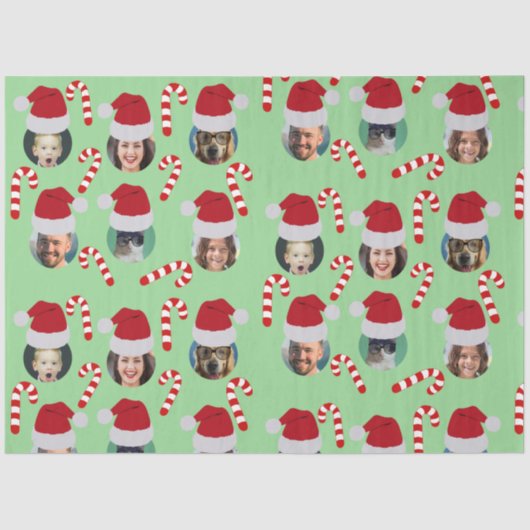 Kerstgrappige familie: kerstfoto's tissuepapier (Voorkant)