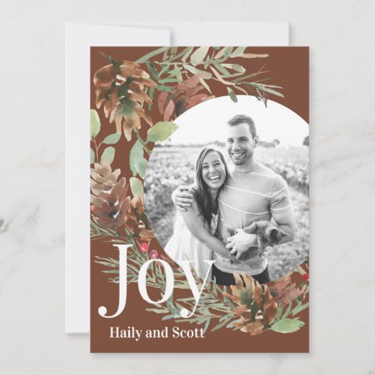 KerstGreenery Circle Foto Joy (Voorkant)