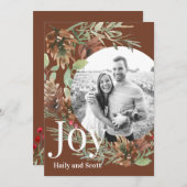 KerstGreenery Circle Foto Joy (Voorkant / Achterkant)