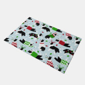 Kerstgrens Collie Doormat Deurmat (Schuin)