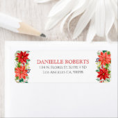 Kerstgrens Poinsettia Etiket (Insitu)