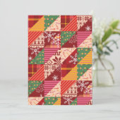 kerstgriet feestdagenkaart (Staand voorkant)