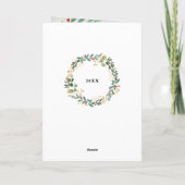 Kerstgrijs| Foto binnenzijde Feestdagen Kaart (Achterkant)