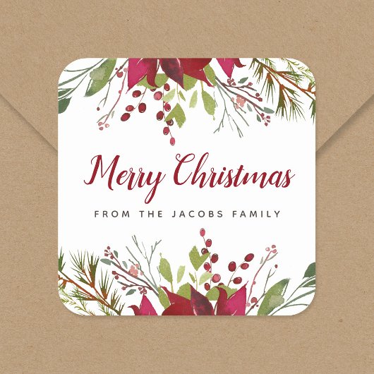 Kerstgroen Cadeaubon Label