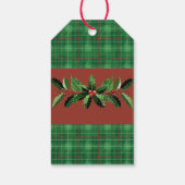 kerstgroen cadeaulabel (Achterkant)