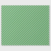 Kerstgroen en wit Snoepriet Cadeaupapier (Vlak)