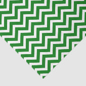 Kerstgroen en witte Chevron ZigZag Tissuepapier (Detail)