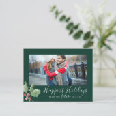 kerstgroen gelukkige Feestdagen sparen de Datum (Staand voorkant)