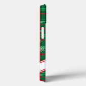 Kerstgroen geruit persoonlijk script naam Case-Mate iPhone case (Achterkant / Rechts)