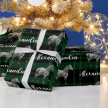 kerstgroen paardenpaard, speciaal gepersonaliseerd