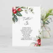 kerstgroen Tabel nummer 3 Zitkuur Kaart (Staand voorkant)