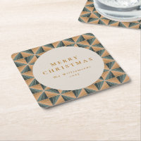 Kerstgroen Vintage Art Deco Aangepaste Kerst