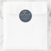 Kerstgroen We hebben nieuw adreslabel verplaatst Ronde Sticker (Tas)
