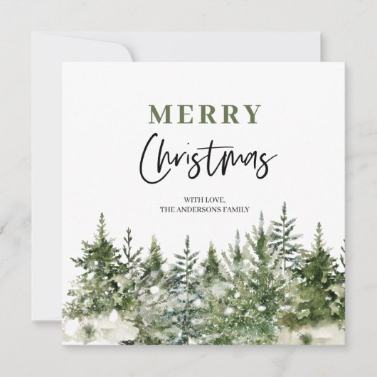 Kerstgroene Boom | Prettig Kerstfeest  (Voorkant)