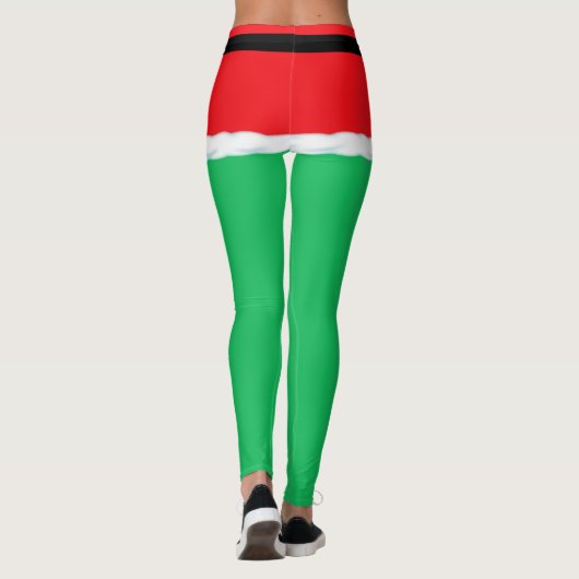 Kerstgroene Elf-leggings Leggings (Achterkant)