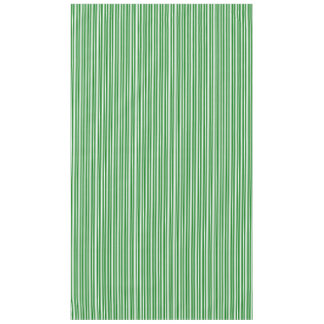 Kerstgroene en witte strepen tafelkleed