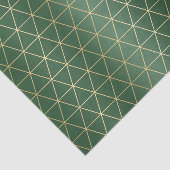 Kerstgroene gouden driehoek geometrisch tissuepapier (Detail)