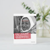 Kerstgroet ansichtkaart feestdagenkaart (Staand voorkant)