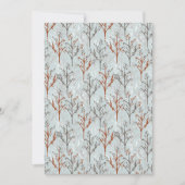 Kerstgroet Bomen Bos Feestdagenkaart (Voorkant)