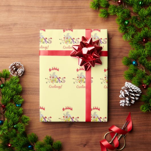 Kerstgroet Cadeaupapier (Feestdagen Geschenken)