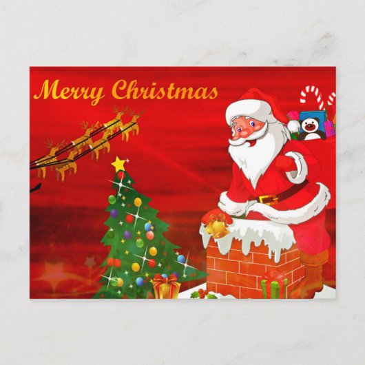 kerstgroet feestdagenkaart (Voorkant)