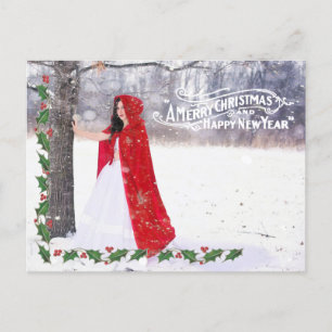  kerstgroet   Holly Border   Foto Feestdagenkaart