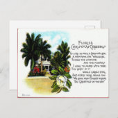  Kerstgroet in Florida Feestdagenkaart (Voorkant / Achterkant)
