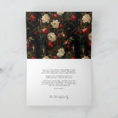 Kerstgroet in modern wit lettertype feestdagen kaart (Binnen)