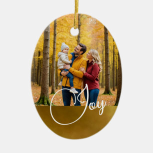 Kerstgroet Joy Foto Keramisch Ornament