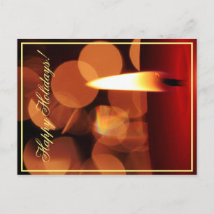 Kerstgroet Kaars Licht Kaart