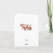 Kerstgroet kaart van de Noordpool (Achterkant)