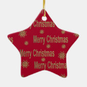 Kerstgroet Keramisch Ornament (Achterkant)