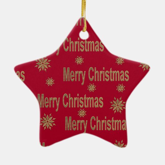 Kerstgroet Keramisch Ornament (Achterkant)