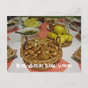 Kerstgroet Litouws Briefkaart