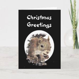 Kerstgroet Originele Nutkraker Squirrel Feestdagen Kaart
