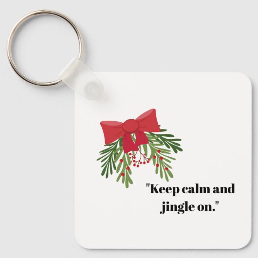 Kerstgroet Sleutelhanger (Voorkant)