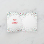 Kerstgroet T-Rex Kaart (Binnen)