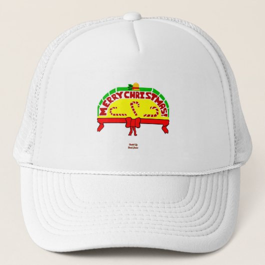 Kerstgroet Trucker Hat Pet (Voorkant)