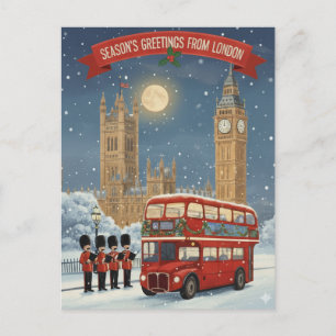 Kerstgroet uit Londen kerstkaart Briefkaart