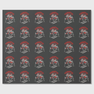 Kerstgroet van de Krampus Kerstduivel Cadeaupapier
