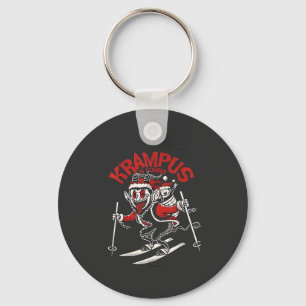 Kerstgroet van de Krampus Kerstduivel Sleutelhanger