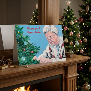 Kerstgroet van NANNY/GRAMMY Handgeschilderd Kaart