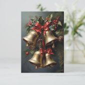 Kerstgroeten Bedankkaart (Staand voorkant)