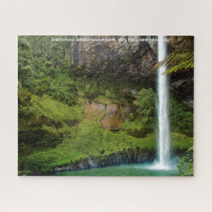 Kerstgroeten Bridal Veil Herfst Nieuw-Zeeland Legpuzzel