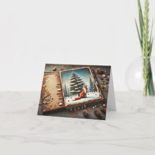 Kerstgroeten Gevouwen Nota Kaart