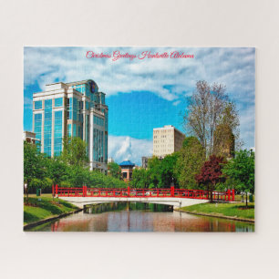 Kerstgroeten Huntsville Alabama Legpuzzel