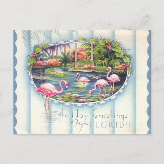  kerstgroeten in Florida Briefkaart (Voorkant)