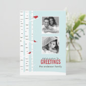 Kerstgroeten Kerstkaart (Staand voorkant)